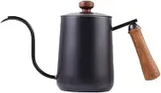 Pour Over Kettle, Heated Long Narrow Spout Coffee Kettle, Stainless Steel 600ml Coffee Brew Jug, Neck Kettle Long Spout Tea Pot, Travel Pour Over Coffee Maker, for Home, Camping, and Travel