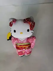 Hello Kitty Plush Doll Himeji Kimono Yukata Outing 8" Sanrio 2012 NWT