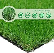 · Petgrow · Realistic Artificial Grass Turf -5FTX10FT(50 Square FT),Indoor Outdoor Garden Lawn Landscape Synthetic Grass Mat - Thick Fake Grass Party Wedding Christmas Rug