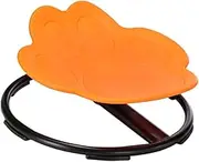 Fenteer Swivel Chair for Kids, Sensory Rotating Chair Training Fun Rotating Seat Wobble Chair for Indoor Party Home Holidays Children, Orange
