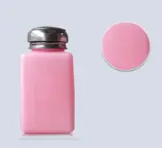 200ML Pink Liquid Push Down Alcohol Dispenser Solder Flux Bottle Anti-Reflux 6oz
