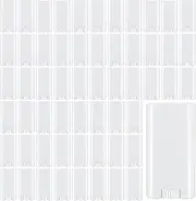 Framendino, 100 Pack 1/2 oz Plastic Empty Deodorant Containers Refillable Deodorant Tubes Oval Lip Balm Tubes