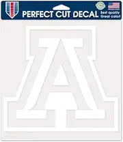 Arizona Wildcats NCAA Vinyl Die Cut Window Decal Auto Car Logo White 8x8 Sticker College Licensed Team Logo