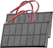 2pcs DC 3.5V 250mA Mini Solar Panels with 30cm Cable for Solar Energy Research