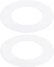 uxcell Goof Rings for 10 Inch Recessed Can Lighting Down Light, 2 Pcs Metal Goof Trim Rings Cover, Outer Diameter 10-inch, Inner Diameter 6.29-inch, Matte Finish White, Flush Mount