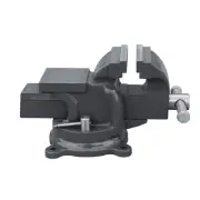 KANG Industrial Ductile Iron Bench Vise, Clamp Mini Vise Anvil, 120° Swivel Base