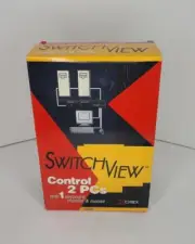 Cybex SwitchView 10020 From 1998 Control 2 PC's With One Keyboard Monitor Mouse