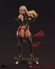 Ms. Marvel Statue 3D Print Unpainted/Unassembled