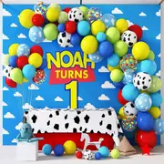 134Pcs Rainbow Bridge Birthday Party Carnival Arch Balloon Set Summer Party Photos Scene Decoration Interior Decoration