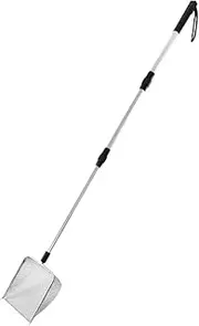 yuksok Extendable Cat Litter Scooper, Aluminum Alloy Sifter, Long Handle No Bending Back Heavy Duty Cat Litter Scooper, 5mmx5mm