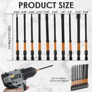20Pcs Impact Hex Head Allen Wrench Drill Bit Set with 5 Extension Socket tyNCy