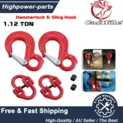2Pcs 6mm Hammerlock Eye Sling Hook for Safety Chain & Caravan Trailer Extend AU