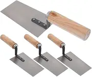 HOMSFOU 4pcs Gauging Trowel Durable Masonry Finishing Tool with Comfortable Handle for DIY Construction Plastering and Tiling Projects