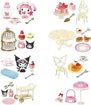 Reement Sanrio My Melody Kromi Sweet Tea Party, 1 Box, Approx. H 4.5 x W 2.8 x D 2.0 inches (115 x 70 x 50 mm), PVC, ABS