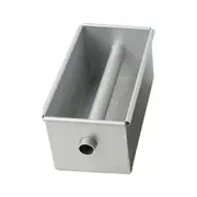 Long Cake Baking Pan Non-Stick Flowing Heart Cake Mold Aluminium Alloy Square Bread Loaf Pan with Center Tube Cake Tools
