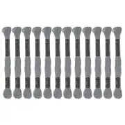 12 Skeins Embroidery Floss 8m Egyptian Cotton Cross Stitch Thread, Dark Grey