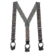 SuspenderStore Plaid Dressy Button-End Suspenders - 5 Colors, 3 Sizes
