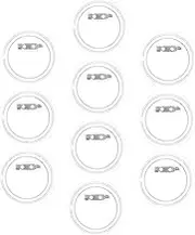 NUOBESTY 10pcs Acrylic Badge Blank Pin Buttons Make Your Own Buttons Badge Button Maker Blanks DIY Badge Push Button Photographs DIY Button Making Supplies Crafts Metal Photo Frame White