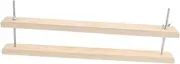 SEWACC Wooden Book Press Bookbinding Tool Set Manual Paper Press Craft Tools for DIY Projects