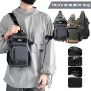 Nylon Chest Bag Shoulder Crossbody Bag Travel Pocket Handbag Men Waterproof