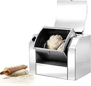 Commercial Dough Mixer, 1500W Stainless Steel Flour Mixing Machine with Timing Function, Professional Dough Kneading Machine for Making Pasta Noodle Pizza 5KG