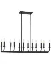 Crystorama Bailey 12-Light Matte Black Chandelier