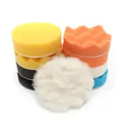 11Pcs 7" Sponge Buffing Polishing Waxing Pad Kit for Car Polisher Buffer with Dr