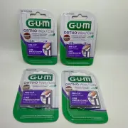 GUM Ortho Wax / Cire Pre - Cut Lot of 4 Packs Mint New