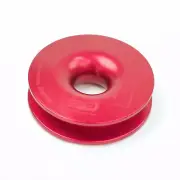 Dark RED 15000kg Winch Ring Pulley 4WD Recovery Soft Shackle Snatch Block 4x4