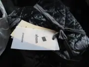 1 West Elm Lush Velvet Mini Bias Boxstitch standard slate Sham New w tag