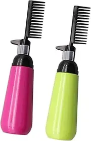2Pcs Hair Coloring Bottles with Comb Applicator Hair Dye Dispensing Bottles for Even Application for Home and Barbershop Use