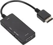 PS2 to HDMI Converter Adapter, PS2 to HDMI Video Converter for HDTV HDMI Monitor, PS2 HDMI Cable Support HDMI 16:9, 4:3 Output Switch