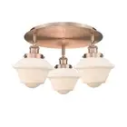 Innovations Lighting 916-3C-8-19 Oxford Flush Oxford 3 Light 19"W - Antique