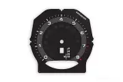Porsche 958 Cayenne 970 Panamera Gauge Face Tachometer Black w Silver Ring
