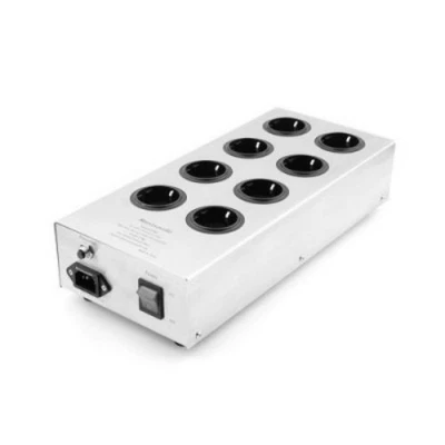 Monosaudio Premium Power Filter - 8 Schuko Sockets 3300W Surge Protector EU Plug