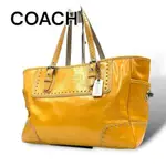 COACH 蔻馳 手提包 黃色 MERCARI 日本直送 二手