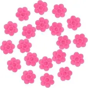 200pcs Flower Glue Cup Containers Lash Adhesive Glue Eyelash Glue Holder Eyelash Extension Tool Nail Polish Glue Container Pigment Holder Glue Holder Cup Pigment Cup Plastic Pink