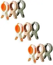 9Pcs Beach Towel Clips,Heavy Duty Clothes Clips,Heavy Duty Beach Towel Clips,Plastic Clothes Pins.