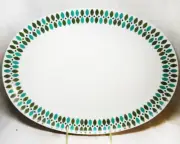 ROSENTHAL EMERALD Oval Platter 15.25 Large Medallion Shape NEW NEVER USED