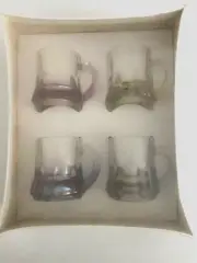 Vintage Federal Glassware Gem Tone Rumpus Set Shot Glass Set Of 4 New Old Stock