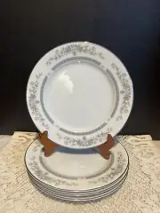 Society Fine China-Shelly-7 1/2” Salad Plates-Set Of 4