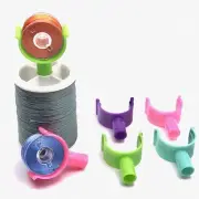 ThreadBuddy 16-Piece Bobbin Holders: Handy Spool Huggers for Sewing Machine Thre