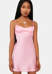 [Edikted] Bellamy Cut-Out Satin Mini Dress