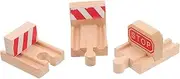OFFIGAM 3Pcs Train Track Accessories Concave Stop Track Expansion Safe for Easy Assembly for Imaginative Railway Play