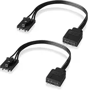 EZDIY-FAB Adapter Cable for Corsair RGB HUB, Lighting Node CORE, Commander CORE and iCUE Commander XT, Smart RGB Lighting, Connect to Any 5V 3-Pin ARGB Devices (2 x 10cm)