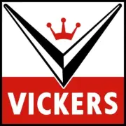 VICKERS Gasoline V w/ Crown Logo NEW Sign 28" Dia. Square USA STEEL XL Size