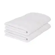2x White 135cm x 70cm Cotton Bath Towels Large Soft Luxury Bathroom Sheets