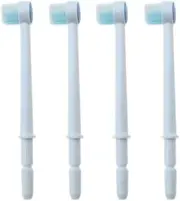 VWONST Replacement Dental Water Brush Heads Compatible with Waterpik Water Flossers Toothbrush and Oral Irrigators, 4-Pack