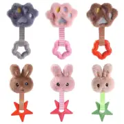 Dog Interactive Toy Squeak Plush Toy TPR Chew Toy Paw Bunny Shape