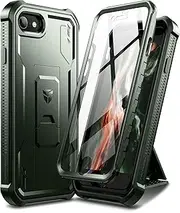 Dexnor for Apple iPhone 7/8/SE(2020/2022) Case, [Built in Screen Protector and Kickstand] Heavy Duty Military Grade Protection Shockproof Protective Cover for Apple iPhone 7/8/SE(2020/2022)-Green